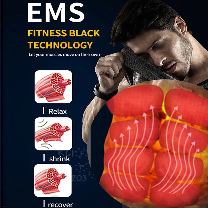 Electric Abdominal Fitness Patch – Wireless EMS Body Shaping Massager