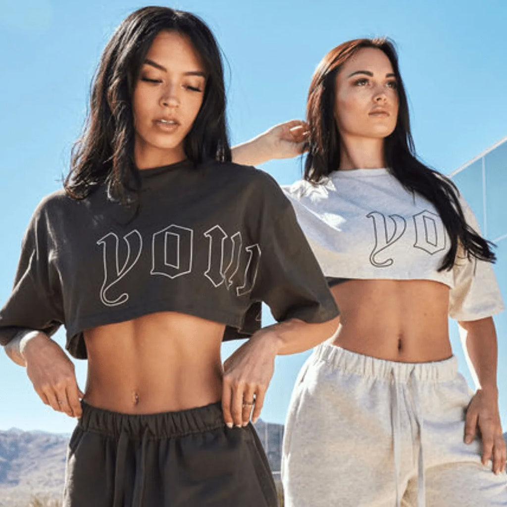 ALMASTRONG Women’s Cotton Crop Top – Short Sleeve Casual Loose T-Shirt