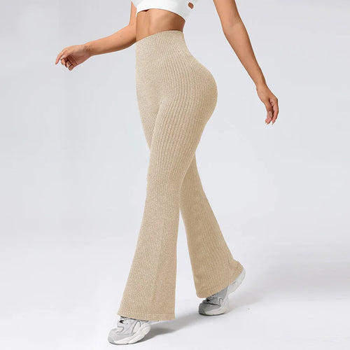 Breathable Flared Trousers Yoga-to-Street Chic Athleisure Fitness