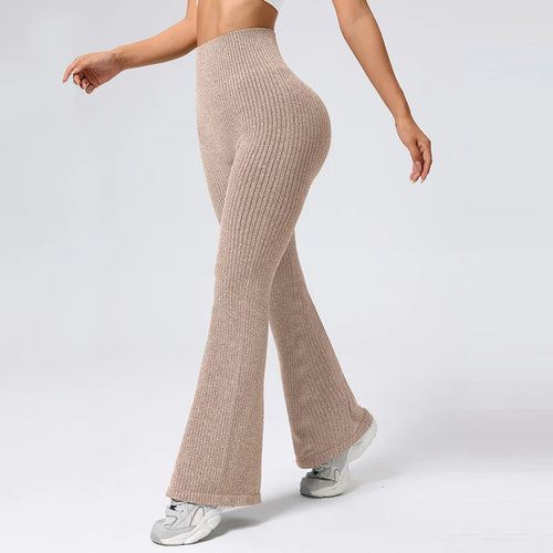 Breathable Flared Trousers Yoga-to-Street Chic Athleisure Fitness