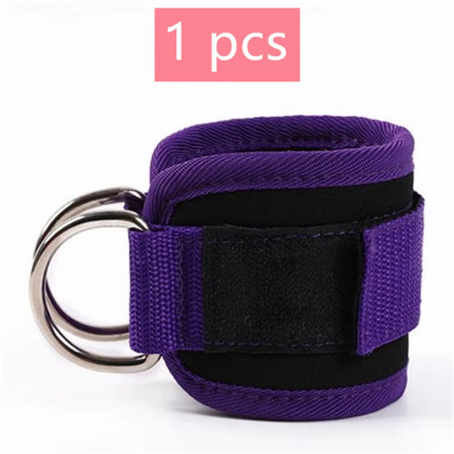1/2Pcs Fitness Ankle Straps Adjustable D-Ring Support Cuffs Gym Leg