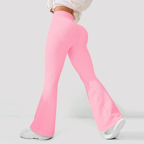 Breathable Flared Trousers Yoga-to-Street Chic Athleisure Fitness
