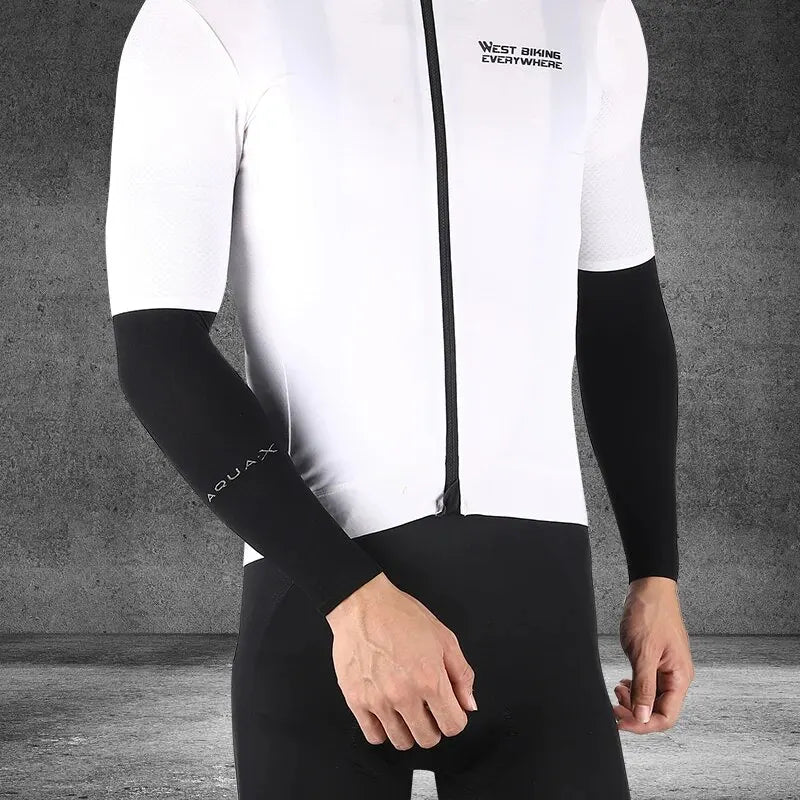 WEST BIKING Ice Silk Arm Sleeves – UV Protection Sports Wear