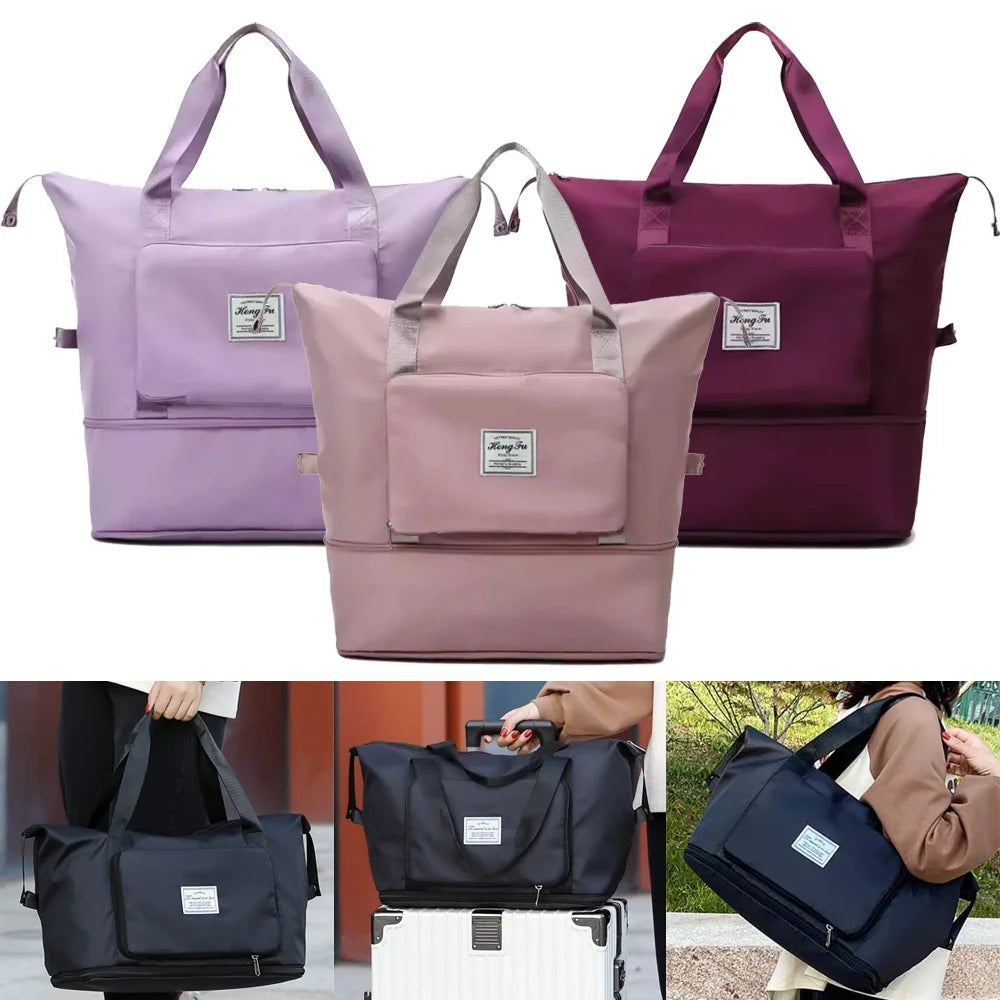 Large Capacity Folding Travel Bags Waterproof Luggage Tote Handbag