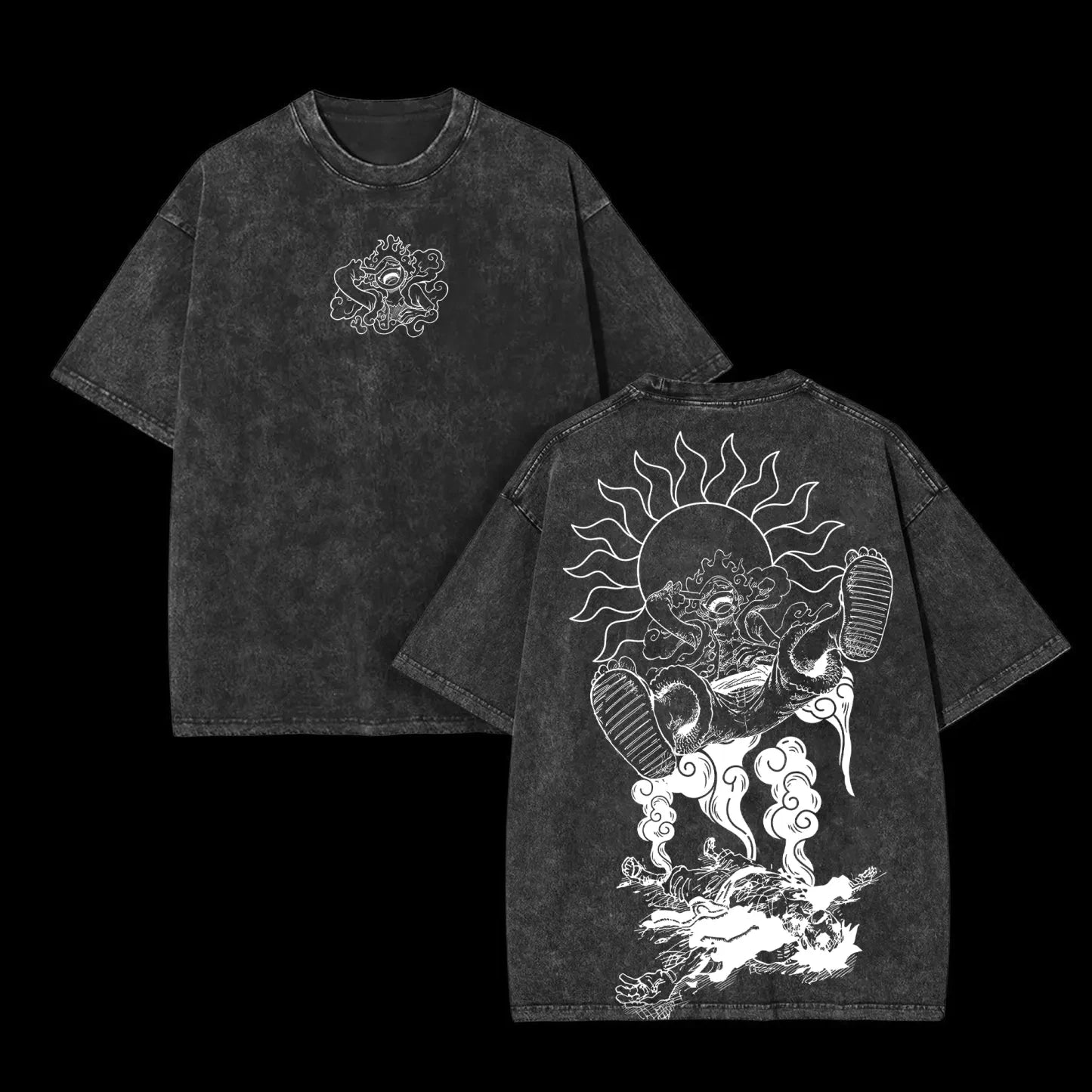 ALMASTRONG One Piece Gear 5 T-Shirt – Nika Luffy Oversized Retro Tee (Unisex)