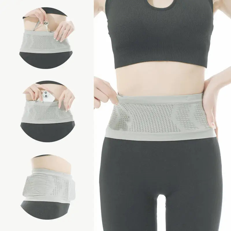 Seamless Invisible Running Sports Fanny Pack Gym Waist Belt Bag