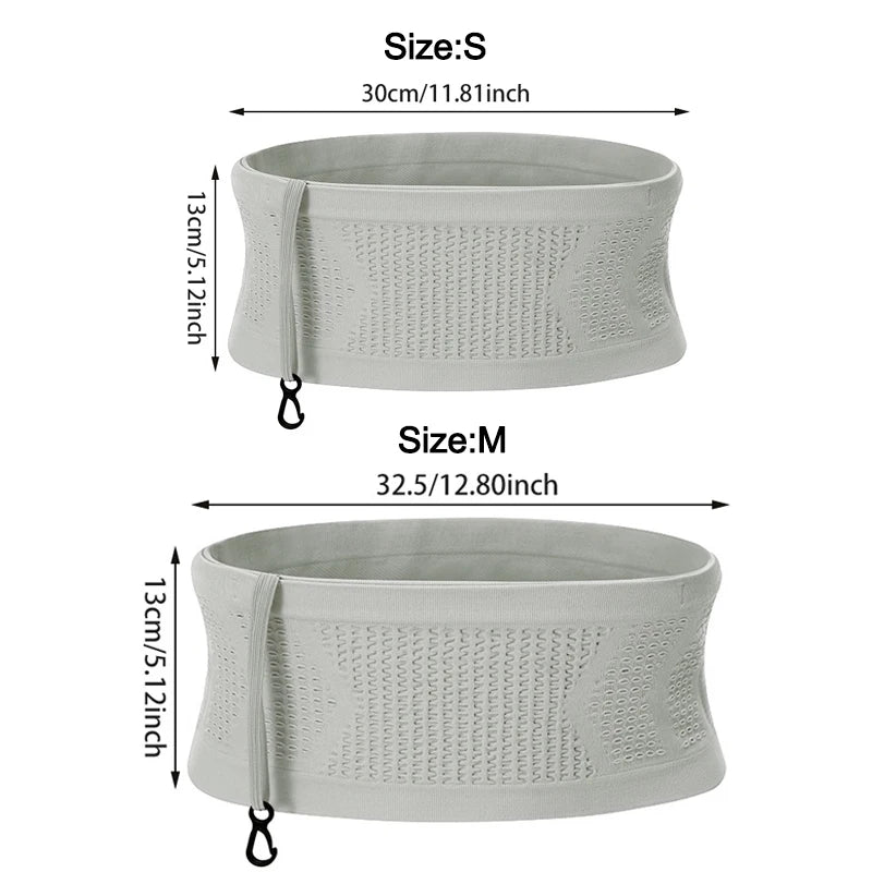 Seamless Invisible Running Sports Fanny Pack Gym Waist Belt Bag