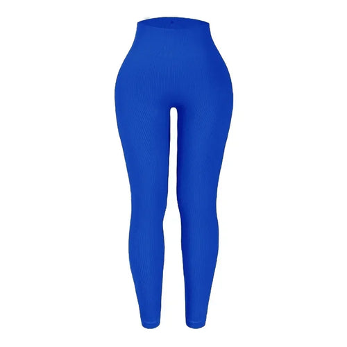 Thread Knited Leggings Women Seamless Slim Tights Gym Trainning