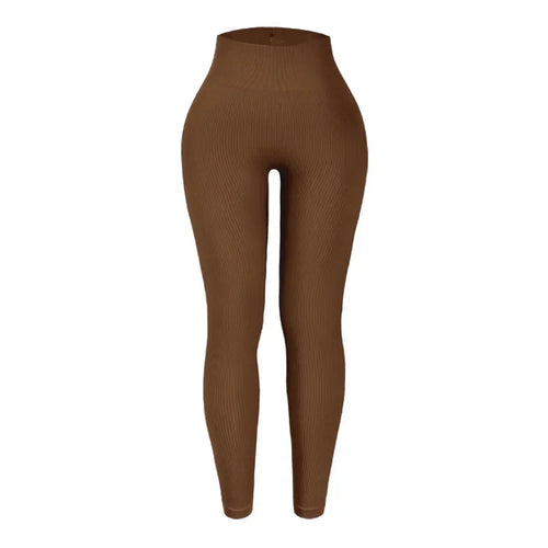 Thread Knited Leggings Women Seamless Slim Tights Gym Trainning