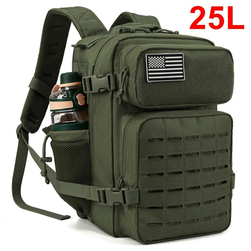 25/45L Women/men Backpack for Tactical Laser Cut Molle heavy duty