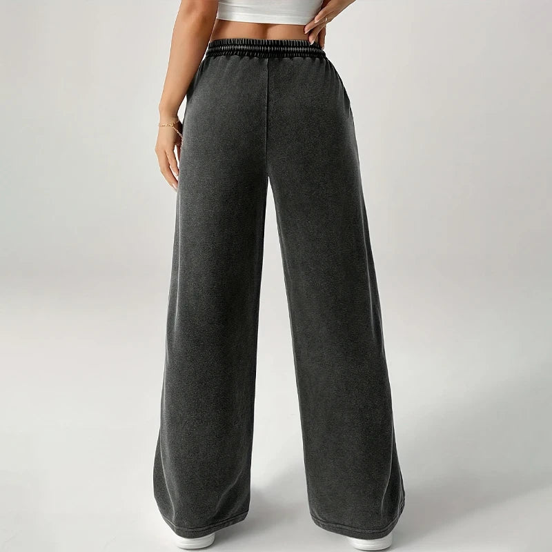 Women’s Wide Leg Sweatpants – Casual Gym Wear
