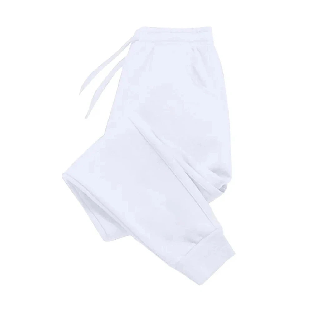 Men's Casual Pants Autumn Winter Fleece Sweatpants Men Running Jogger