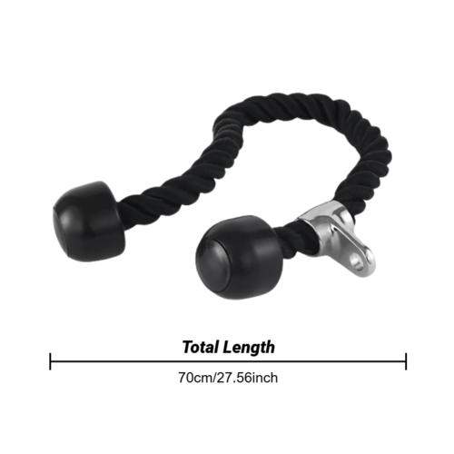 Triceps Rope – Double-Headed Nylon Cable Attachment