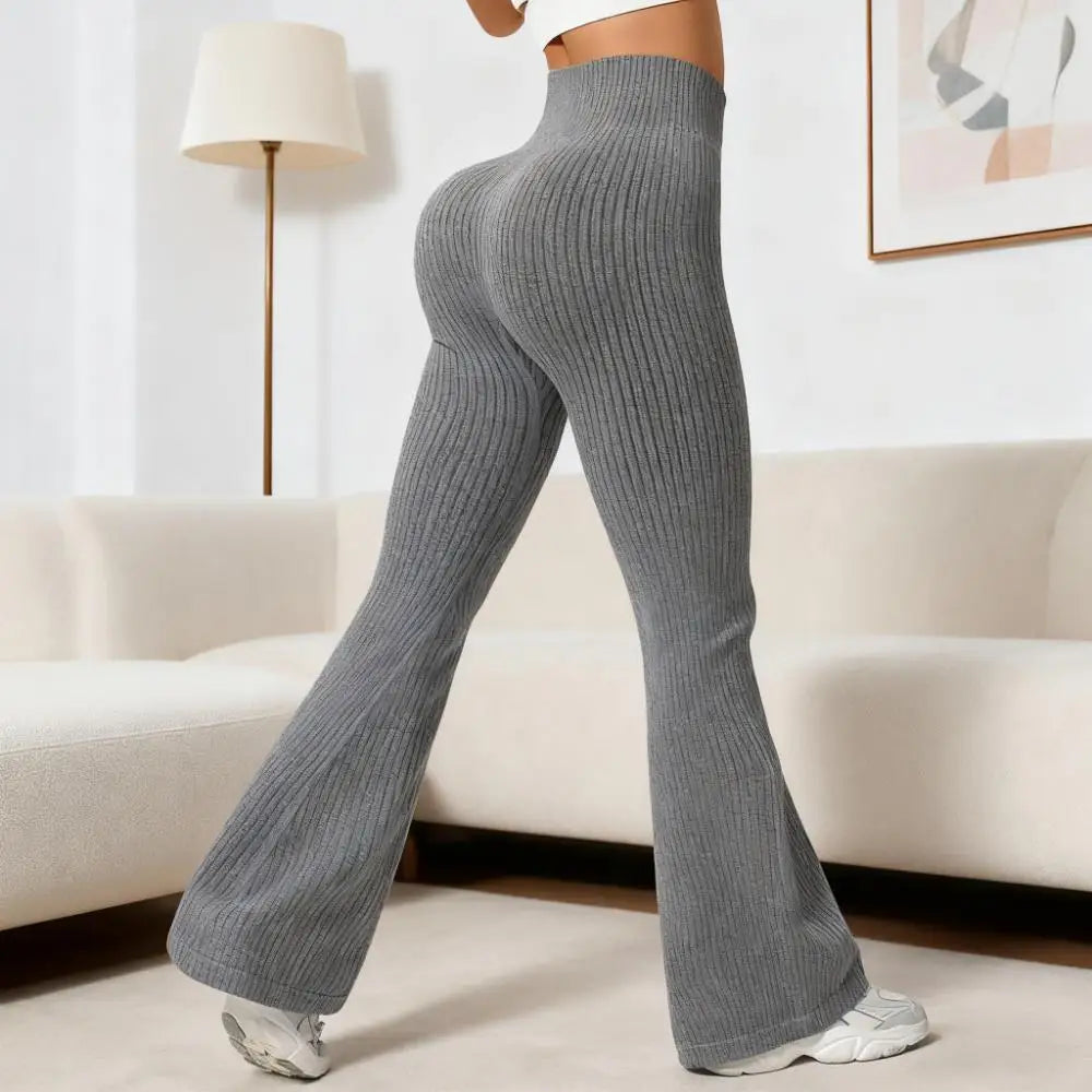 Breathable Flared Trousers Yoga-to-Street Chic Athleisure Fitness