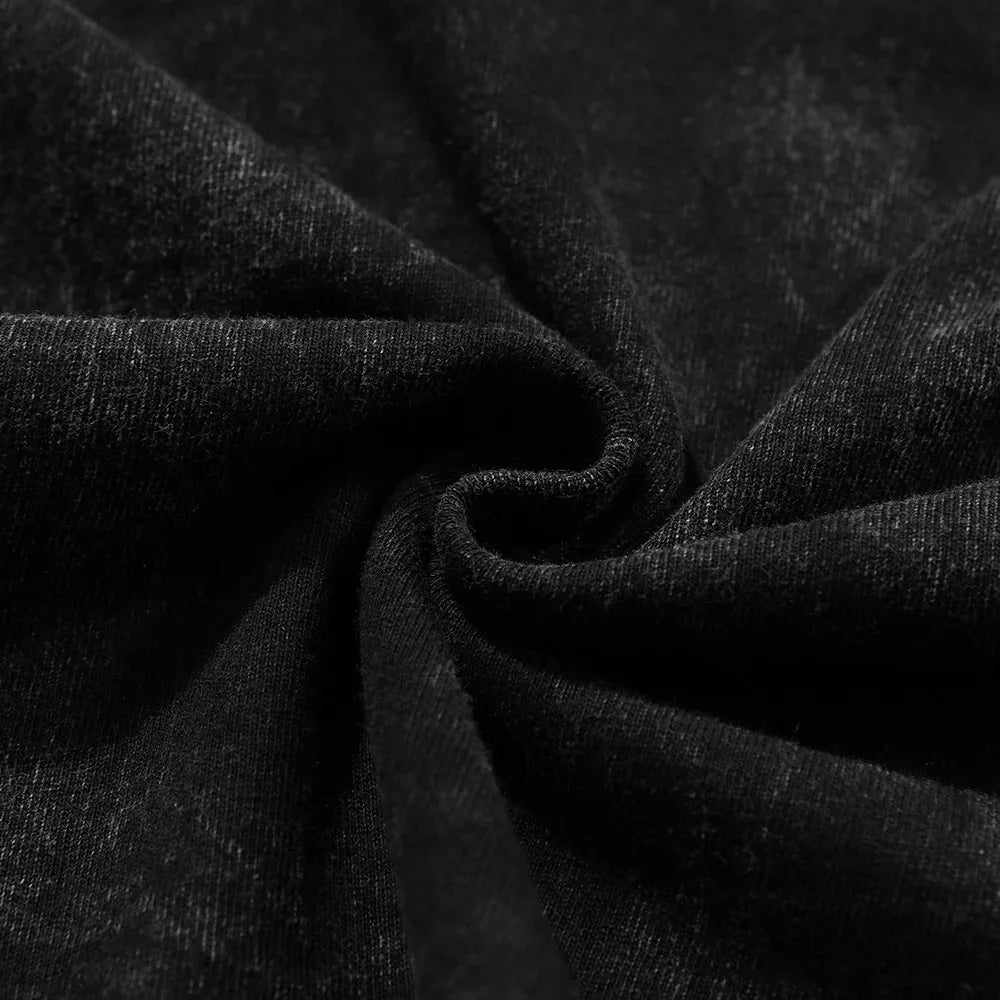 ALMASTRONG BMTH Graphic T-Shirt – Washed Vintage Harajuku Streetwear Tee (Unisex)