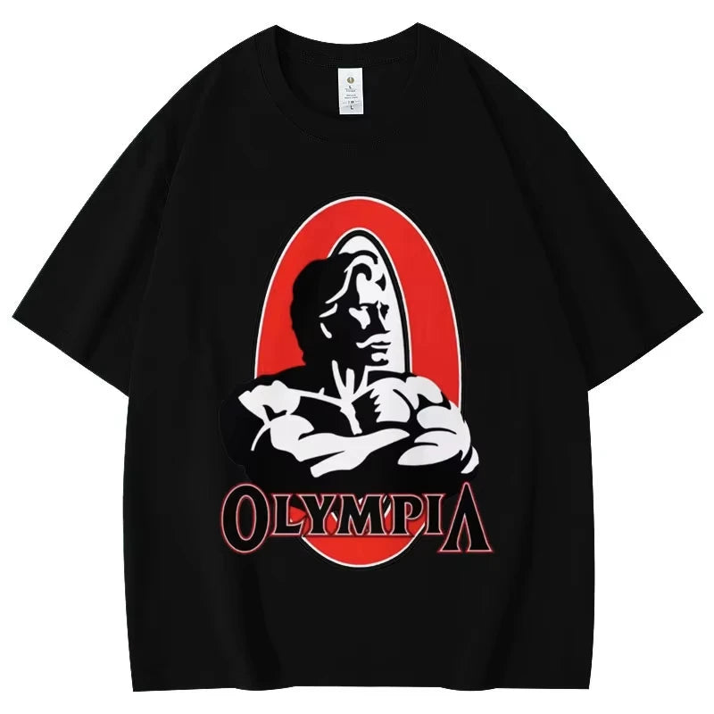 ALMASTRONG Limited Olympia Gym T-Shirt – Vintage Fitness Tee for Men & Women