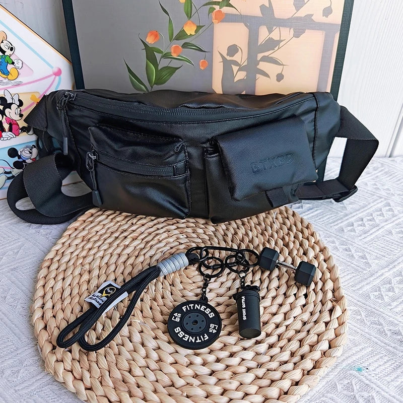 2025 HOT! Fitness Keychain Gym Barbell Key chain Weightlifting Keyring