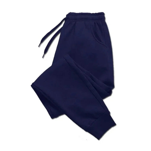 Men's Casual Pants Autumn Winter Fleece Sweatpants Men Running Jogger