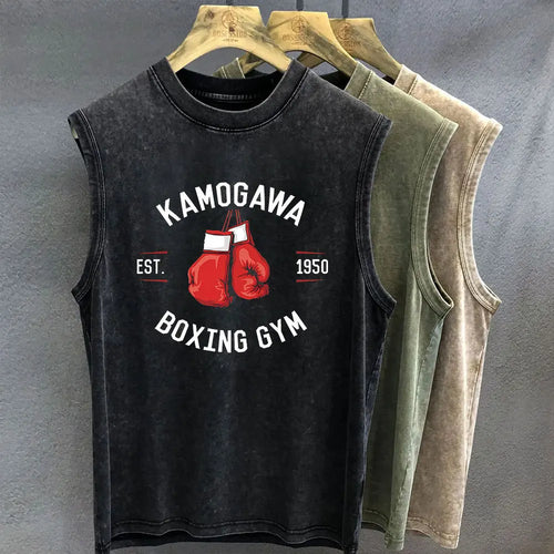 Men's Tank Top Anime Hajime No Ippo Graphic T-shirt Print Oversized