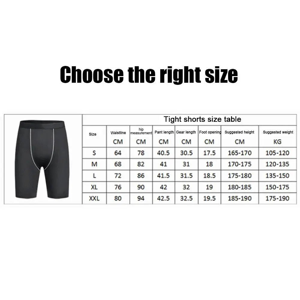 High Performance Men's Compression Short Pants With Pocket Elastic