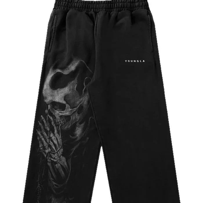 Fashion brand printed high street casual pants jogging sports casual fashion sports street sports retro pants new hot sale - ALMASTRONG