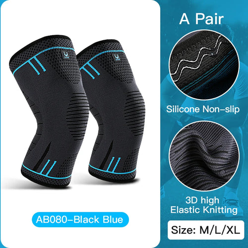 Compression Knee Support Sleeve – Breathable Elastic Knee Pad