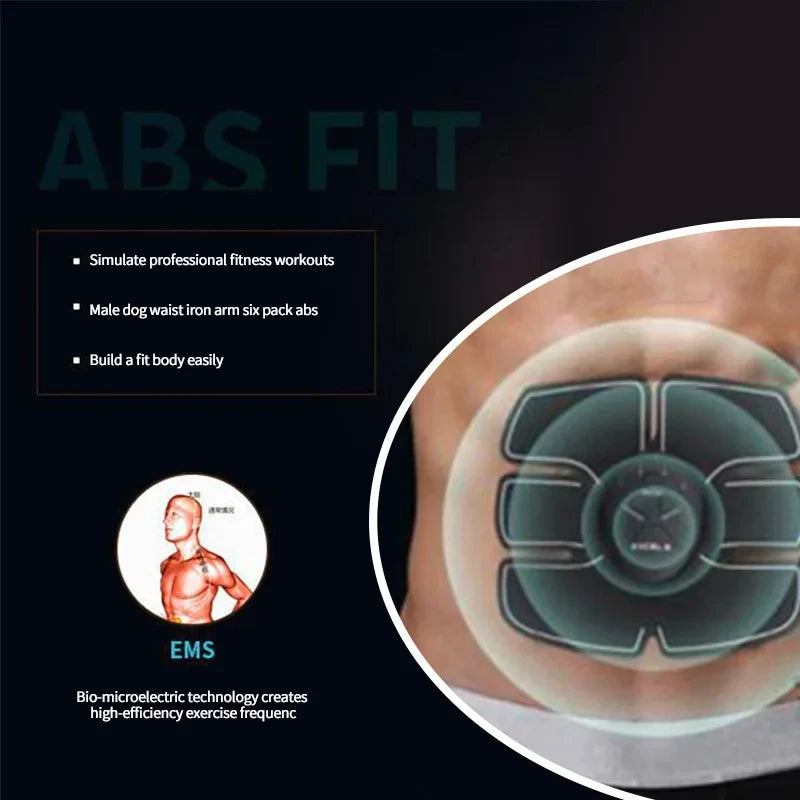 Electric Abdominal Fitness Patch – Wireless EMS Body Shaping Massager