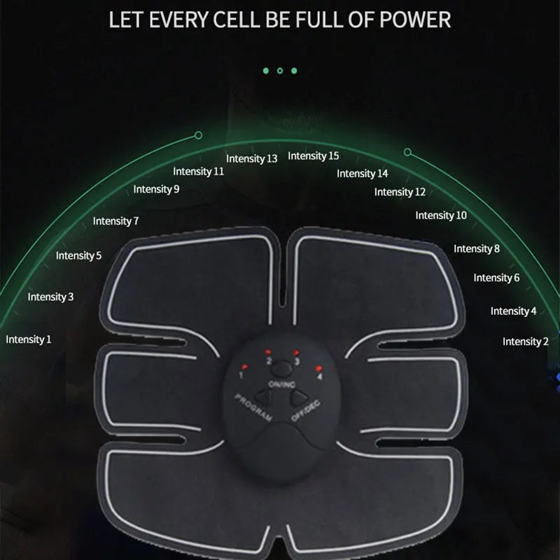 Electric Abdominal Fitness Patch – Wireless EMS Body Shaping Massager
