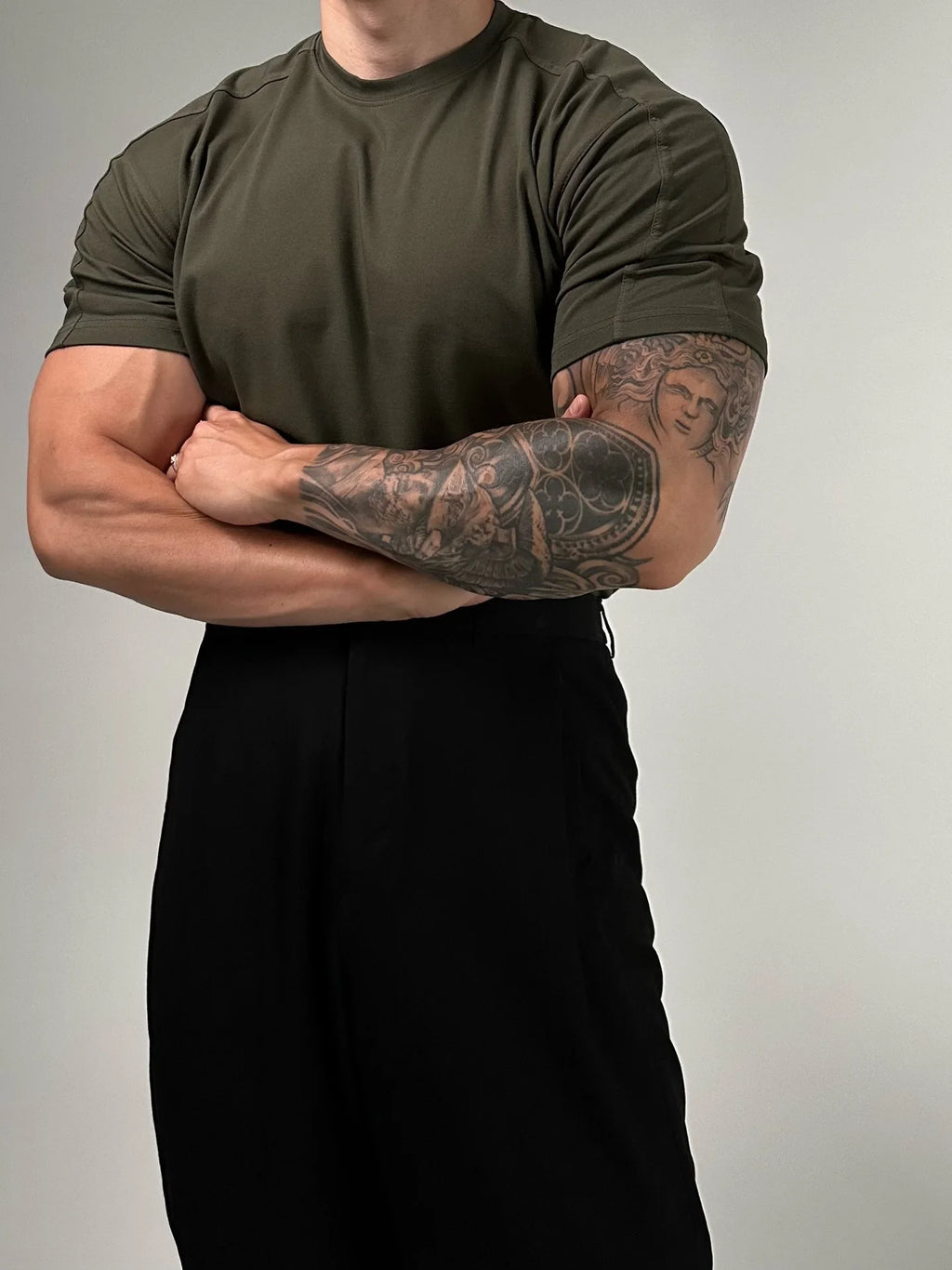 230g Heavy Cotton American Retro Sports Short Sleeve Men's Summer