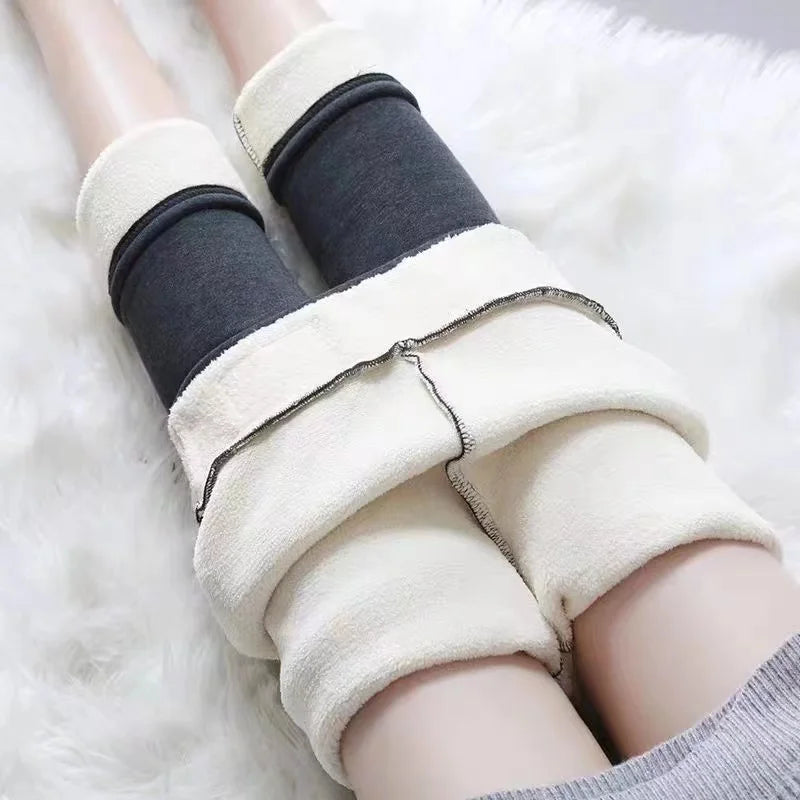 Ultra thick imitation lamb cashmere artificial velvet leggings winter