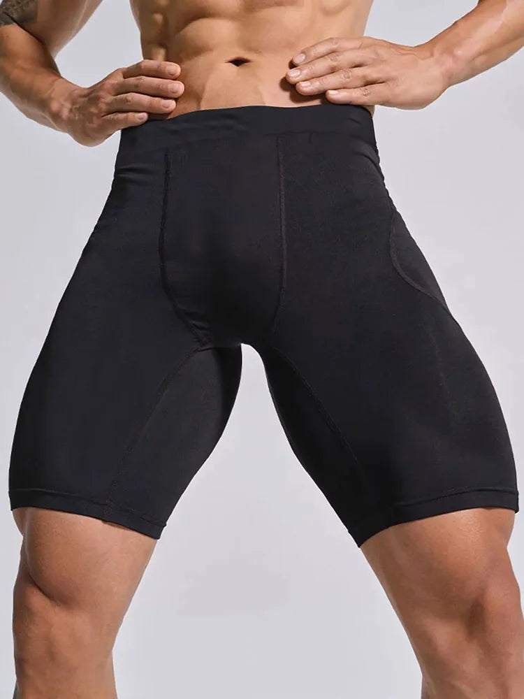 Men's Bodybuilding Shorts Gym Running Leggings Male Joggings Elastic