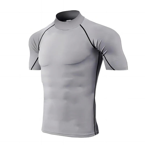 Compression T-Shirt Men Bodybuilding Sportswear Short Sleeve Quick Dry