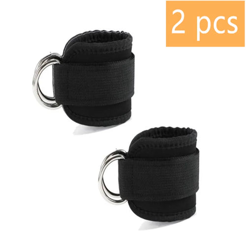 1/2Pcs Fitness Ankle Straps Adjustable D-Ring Support Cuffs Gym Leg