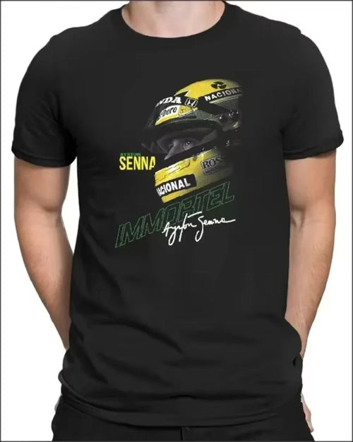 Senna Formula 1 Graphic T Shirts Gym Women T-shirts Man
