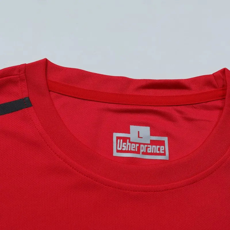 CHRLCK Men's Quick Drying Running Sets Breathable Hiking Fishing