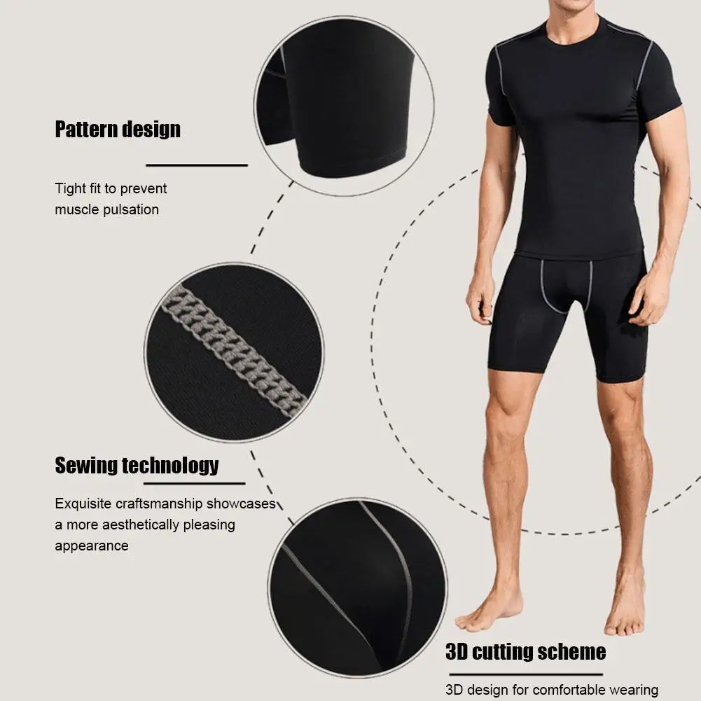 High Performance Men's Compression Short Pants With Pocket Elastic