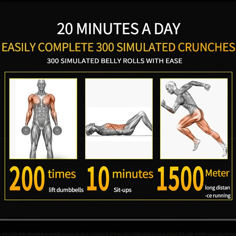 Electric Abdominal Fitness Patch – Wireless EMS Body Shaping Massager