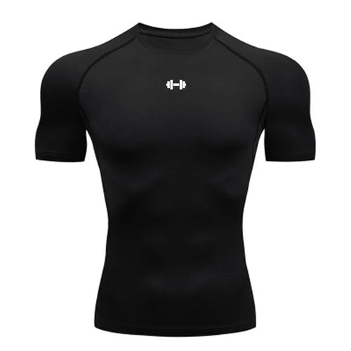 Compression T Shirt Men Summer Sportswear Running T-shirt Elastic