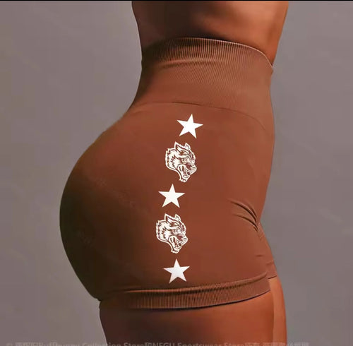 ALMASTRONG Women’s Seamless Gym Shorts – High-Waist Yoga Fit