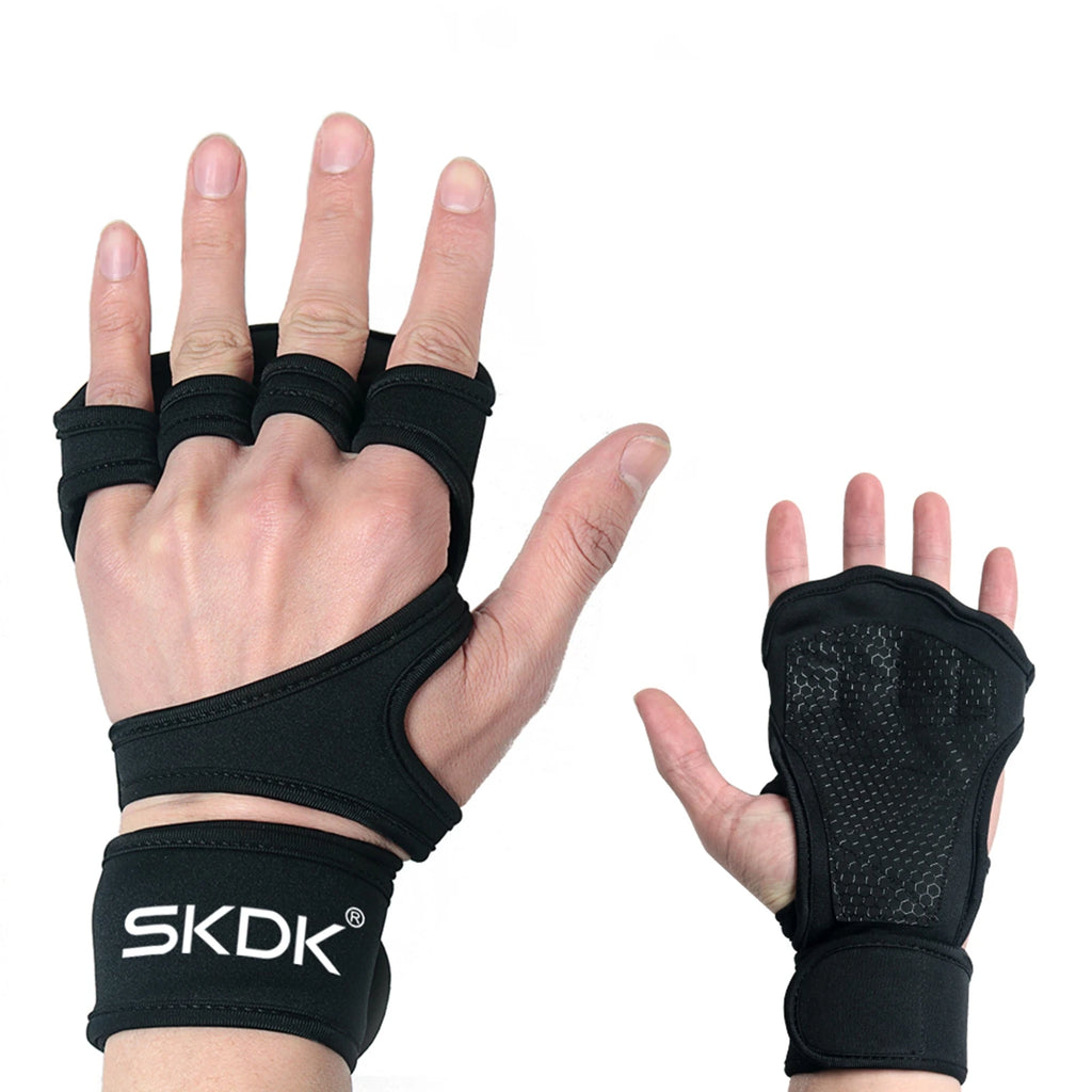 Weight Lifting Fitness Gloves with Wrist Wraps