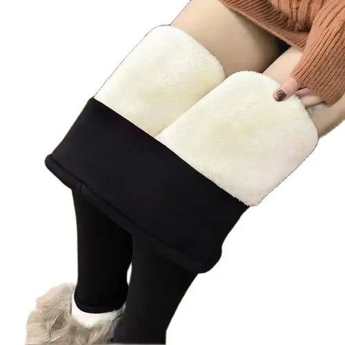 Ultra thick imitation lamb cashmere artificial velvet leggings winter