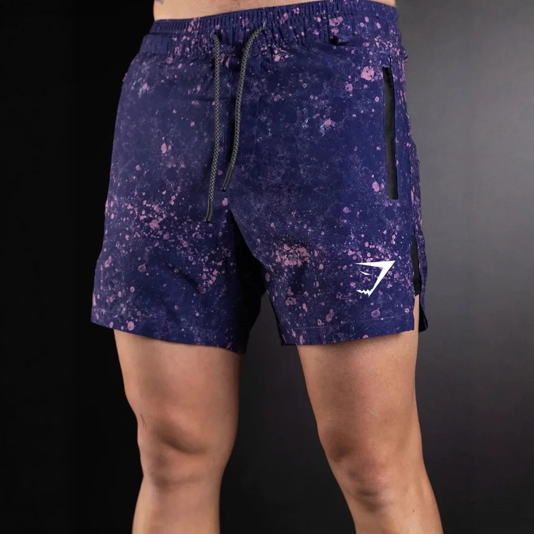 ALMASTRONG Men’s 2-in-1 Training Shorts – Double Layer Fitness & Muscle Shorts