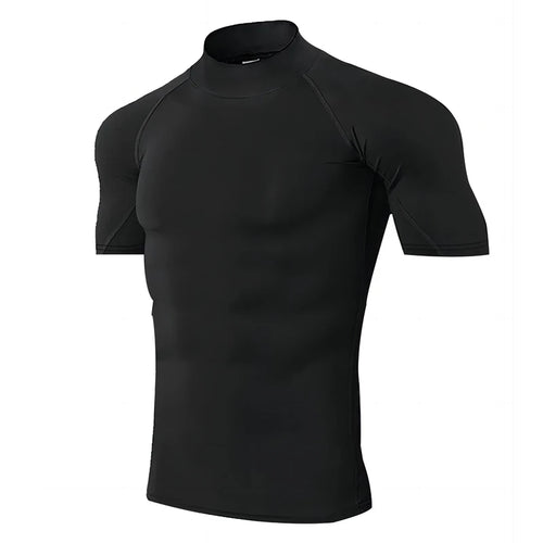 Compression T-Shirt Men Bodybuilding Sportswear Short Sleeve Quick Dry