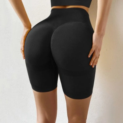 High Waist Sports Women Shorts Seamless Knit Shorts Sexy Hip Liftting