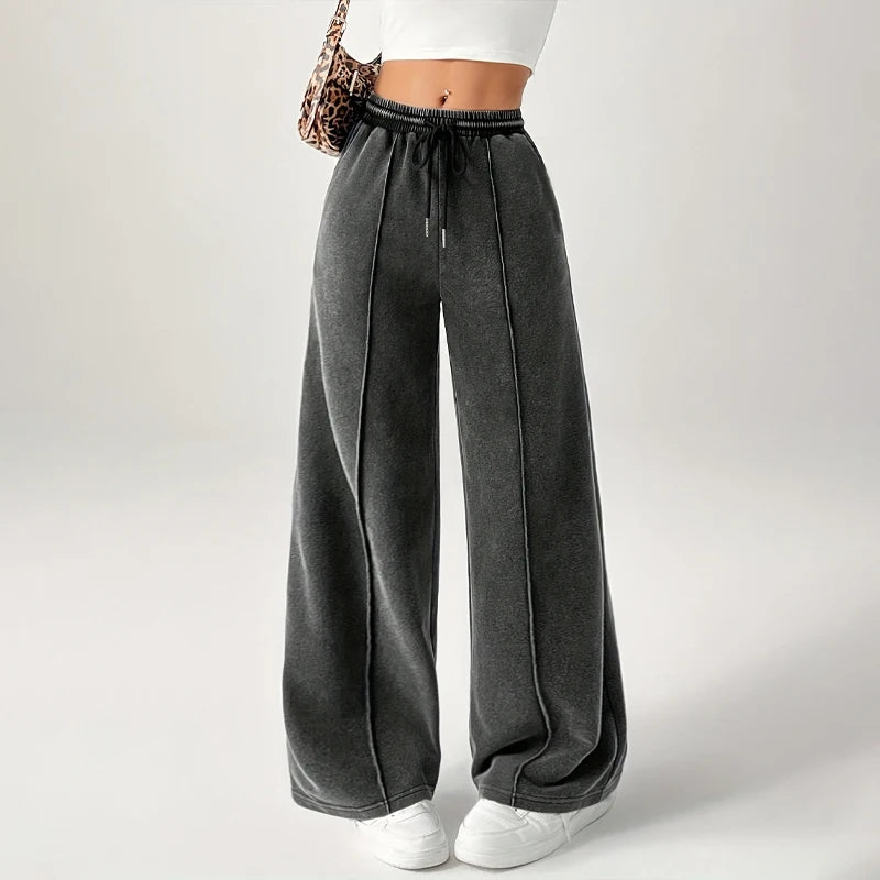 Women’s Wide Leg Sweatpants – Casual Gym Wear