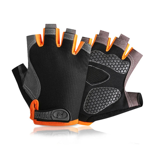 Gym Gloves Fitness Training Fingerless Men Women Bodybuilding Exercise