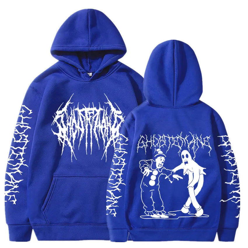 Ghostemane Double Sided Print Hoodie Men's Fashion Hip Hop Metal Rock Hoodies Gothic Oversized Sweatshirt Tracksuit Streetwear - ALMASTRONG
