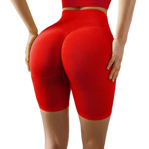 High Waist Sports Women Shorts Seamless Knit Shorts Sexy Hip Liftting