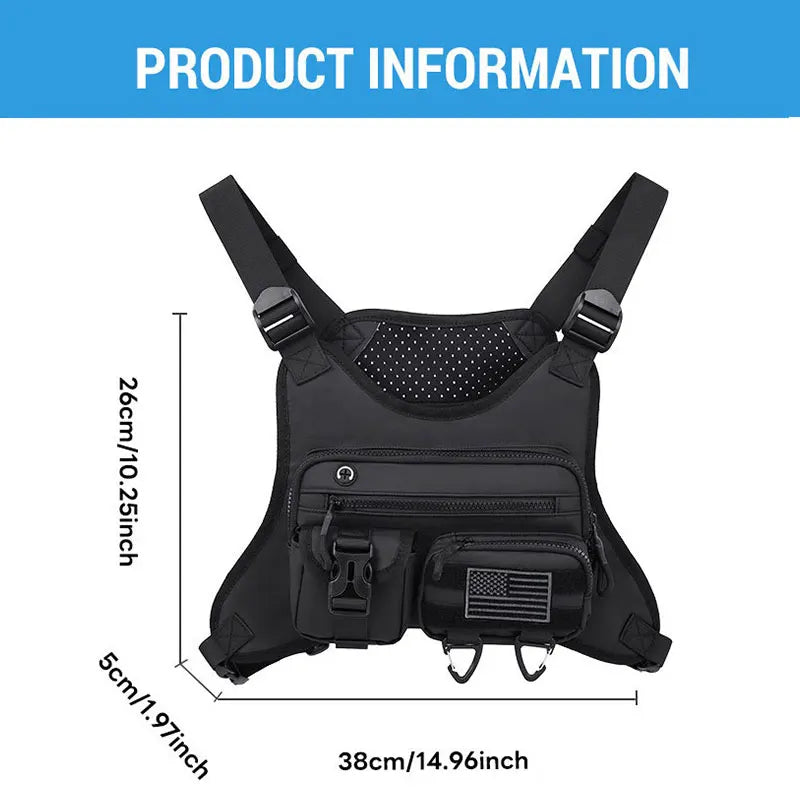 Camping Front Chest Vest  Backpack Running Bag Cycling Jogging Hunting