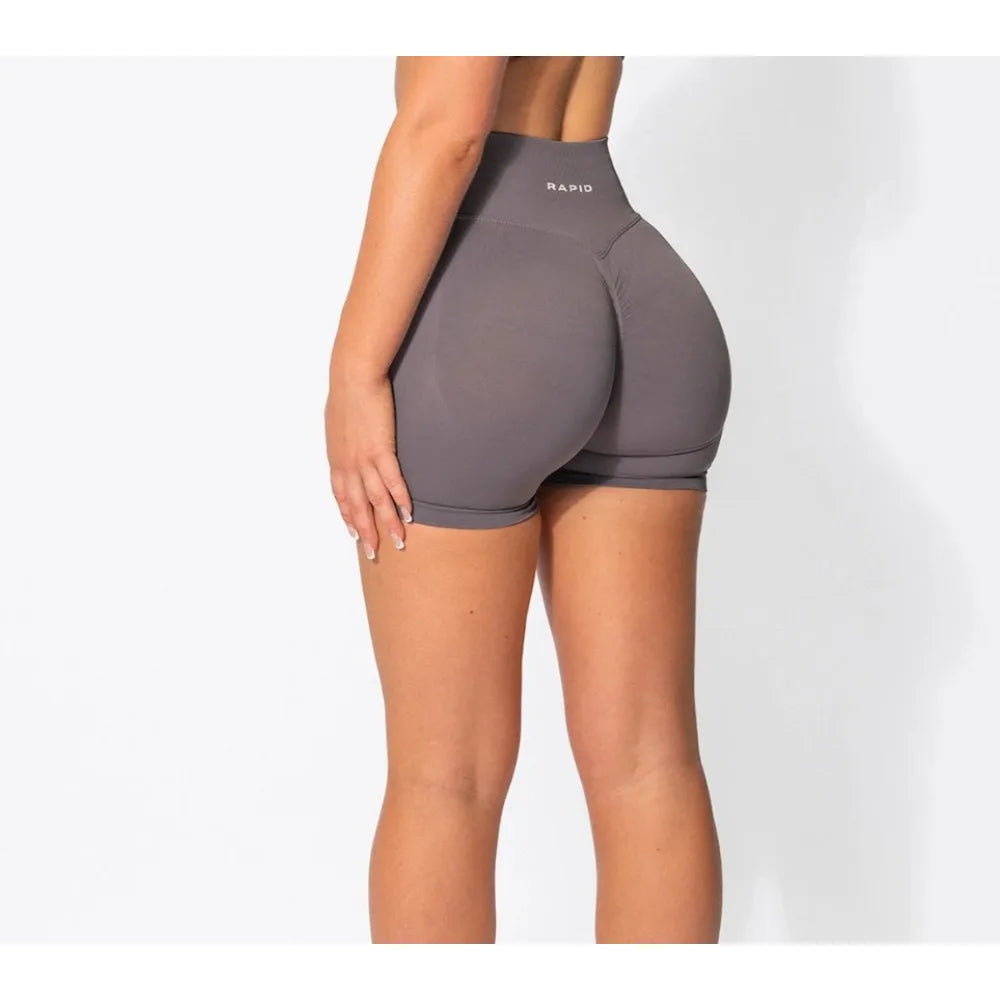 ALMASTRONG Women’s Seamless Scrunch Shorts –  Gym & Yoga Fit